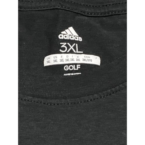 Adidas Men’s Black T-shirt 3XL Golf Logo Short Sleeve - Picture 4 of 5